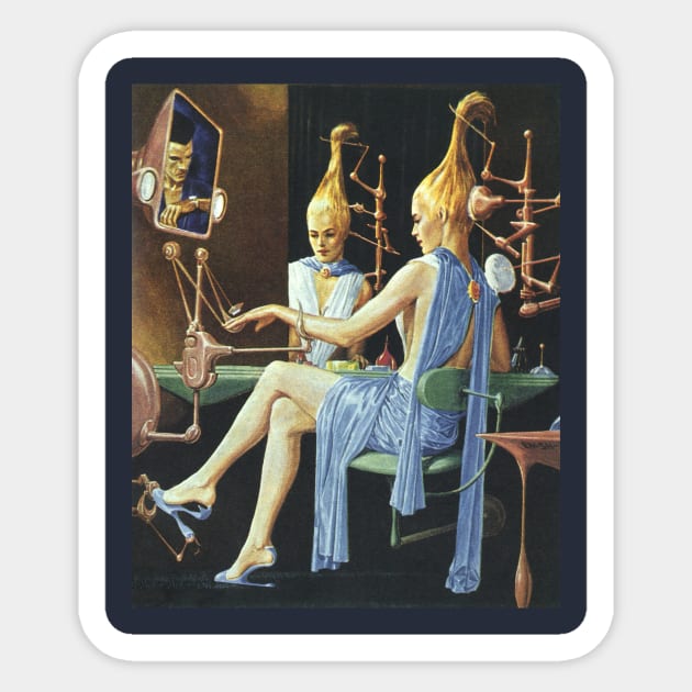 Vintage Science Fiction Sticker by MasterpieceCafe